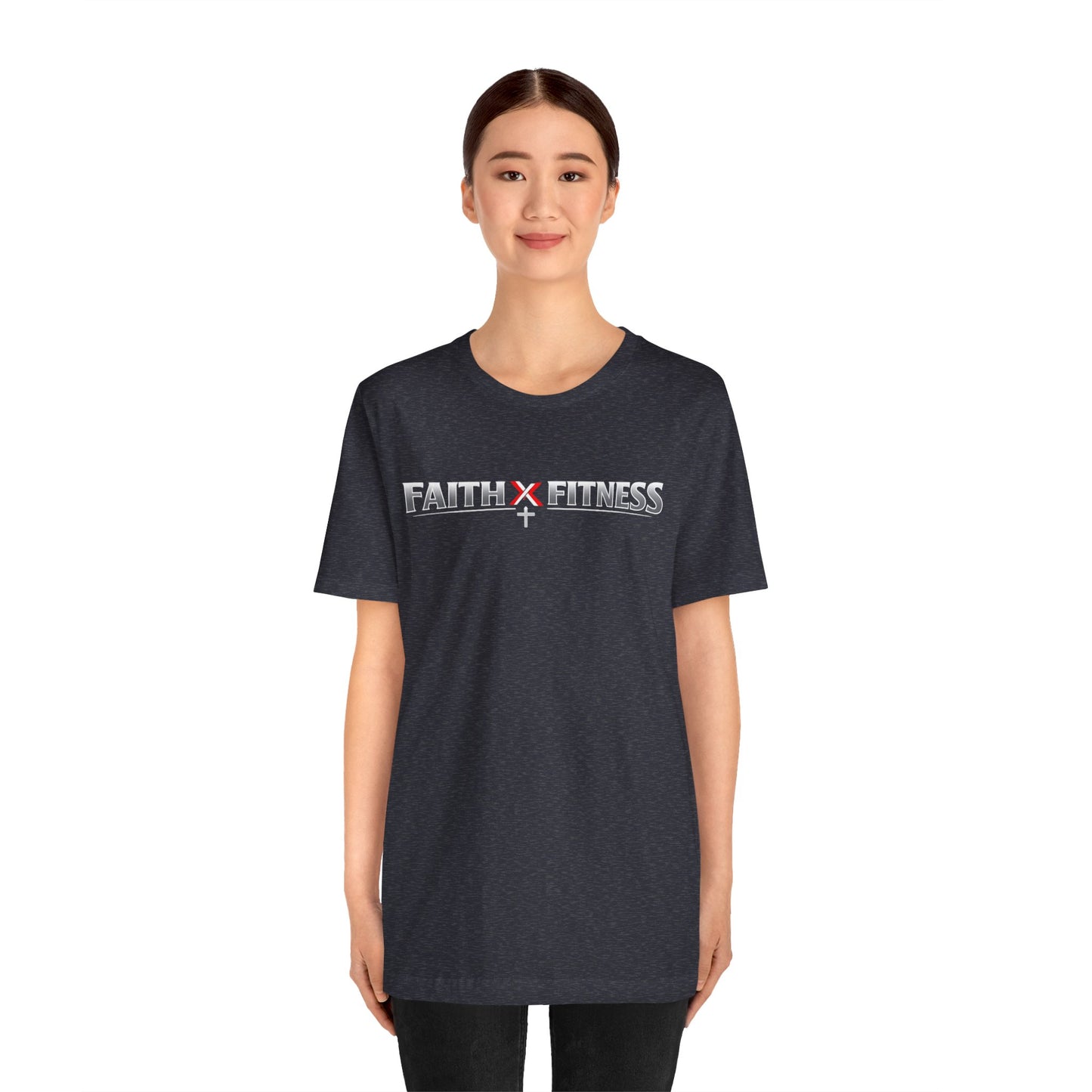 Faith x Fitness T-Shirt — Inspirational Workout Tee