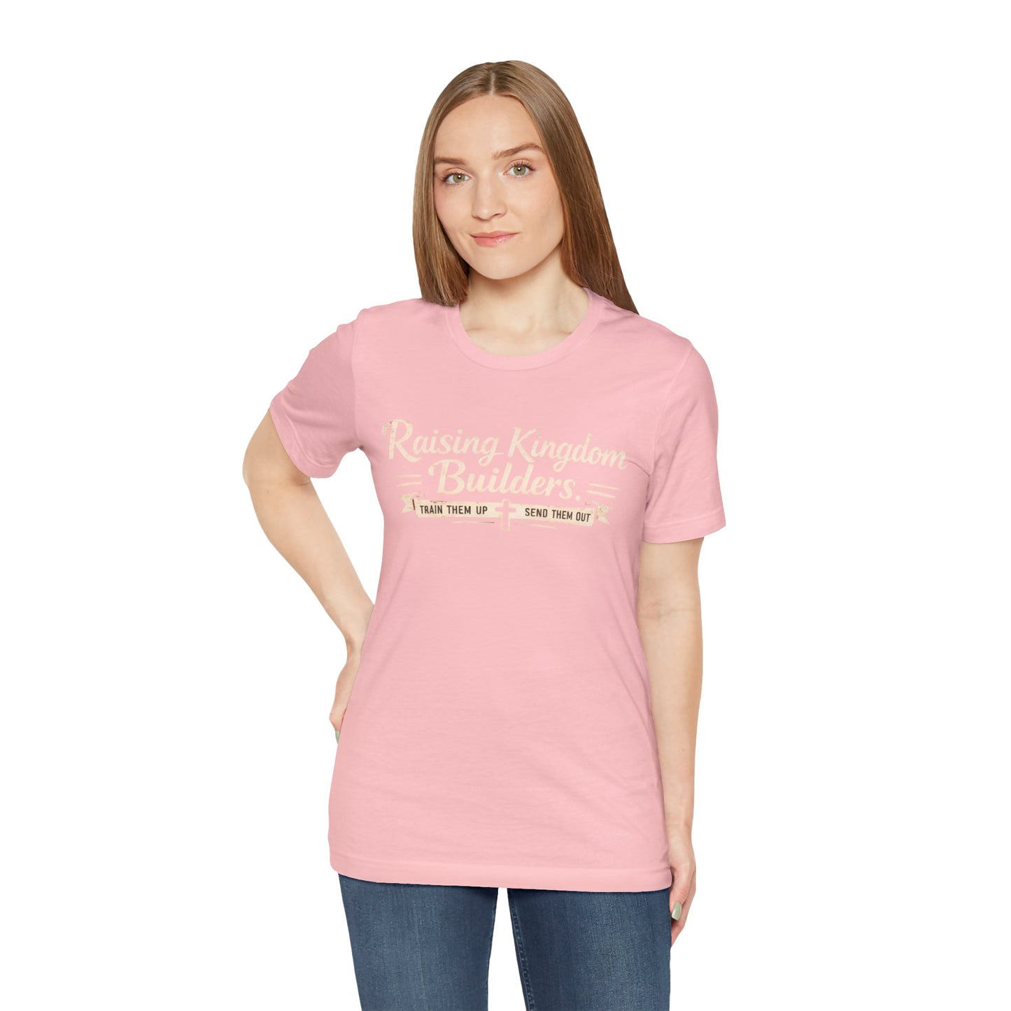 Raising Kingdom Builders Tee – Train Them Up, Send Them Out Christian Youth T-Shirt
