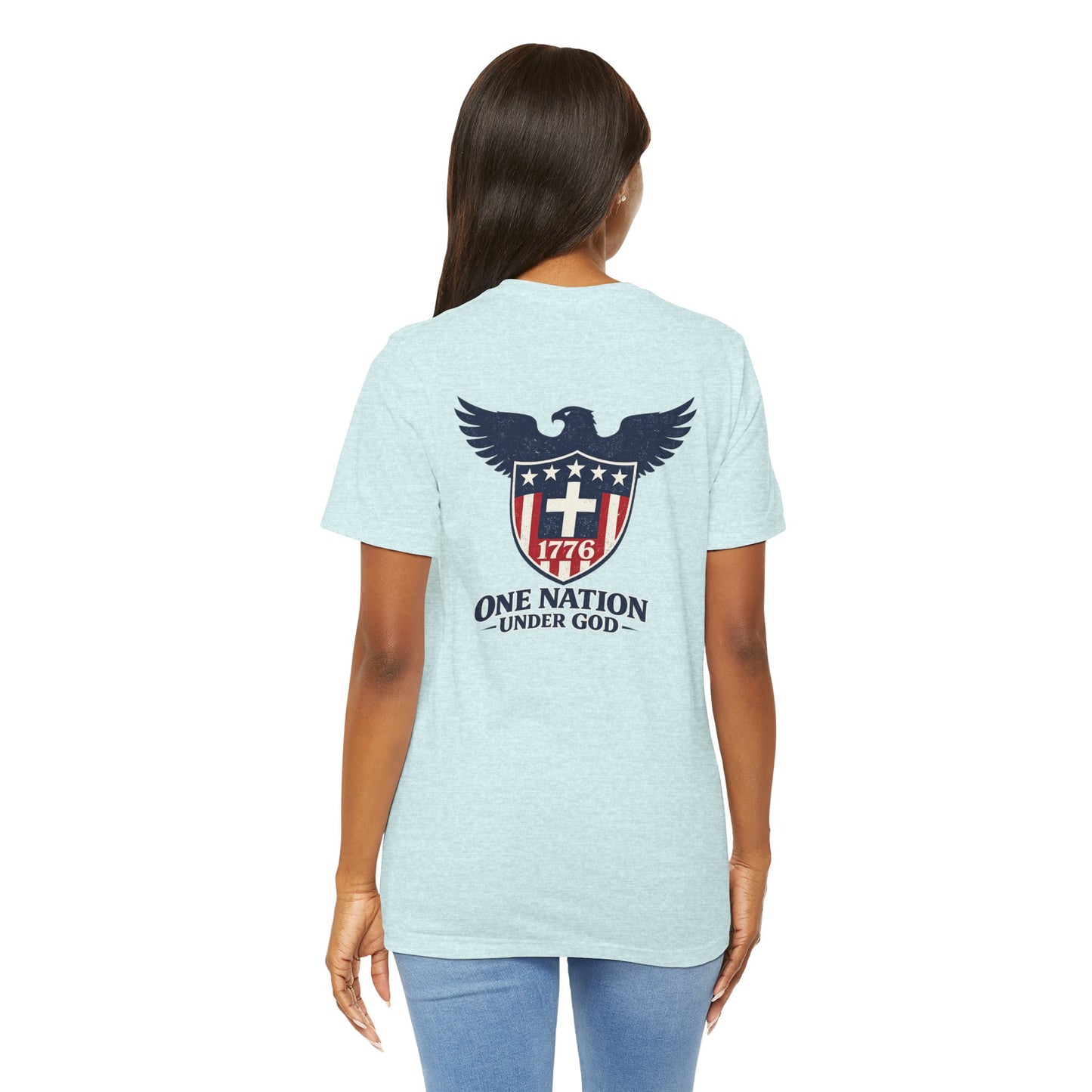 Patriotic Eagle 1776 T-Shirt — One Nation Under God Tee