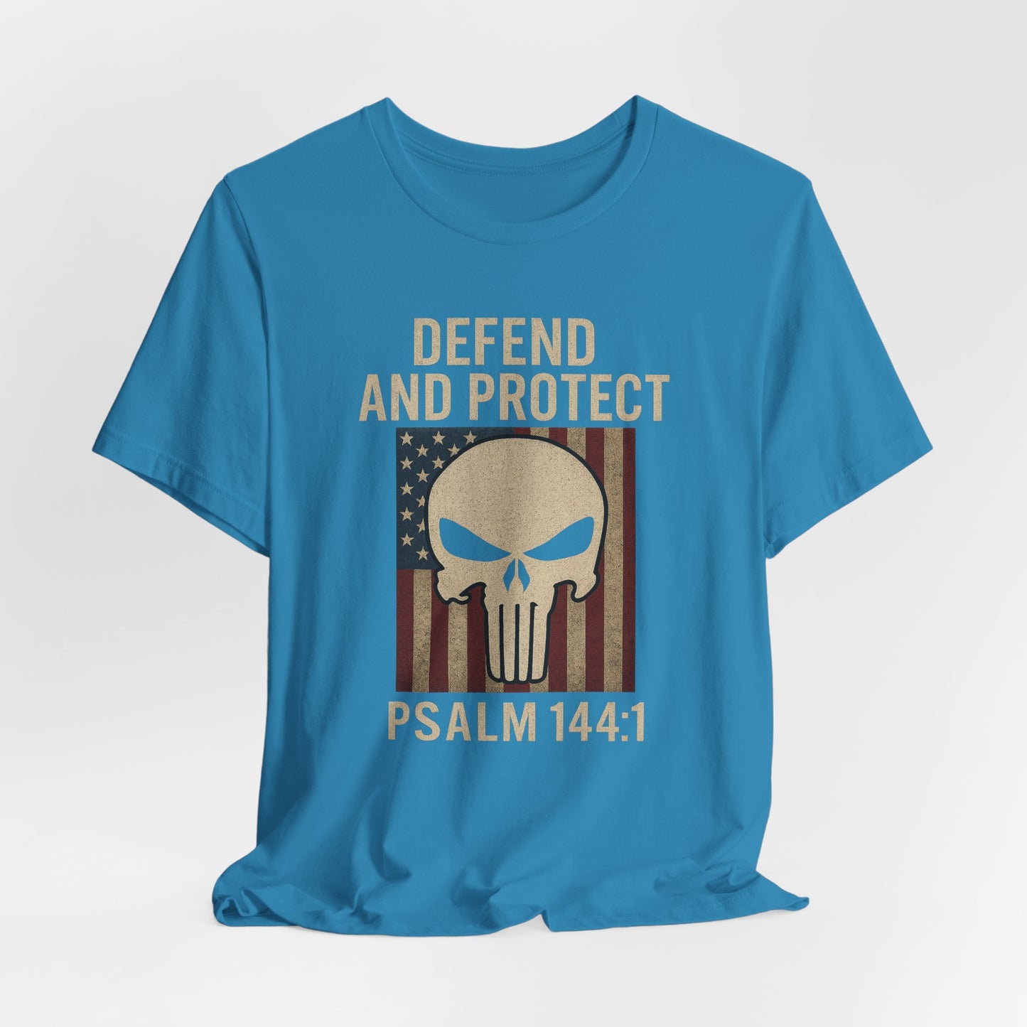 Defend and Protect Bible Verse Psalm 144:1 T-Shirt