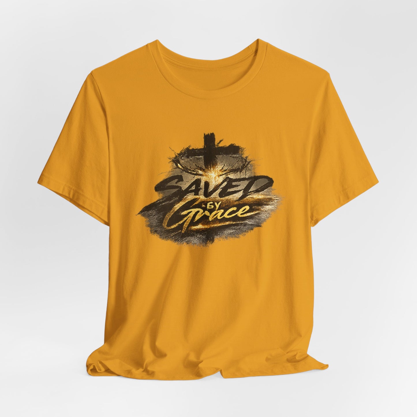 Saved By Grace T‑Shirt — Christian Cross Faith Tee