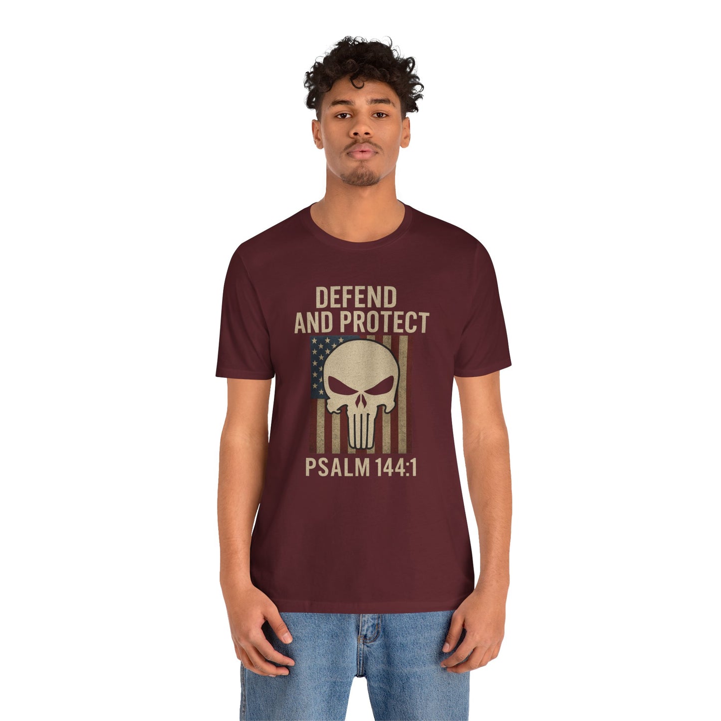 Defend and Protect Bible Verse Psalm 144:1 T-Shirt