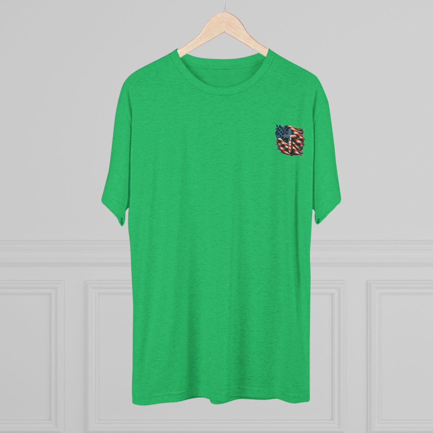 Unisex Tri-Blend Crew Tee "GOD BLESS AMERICA"