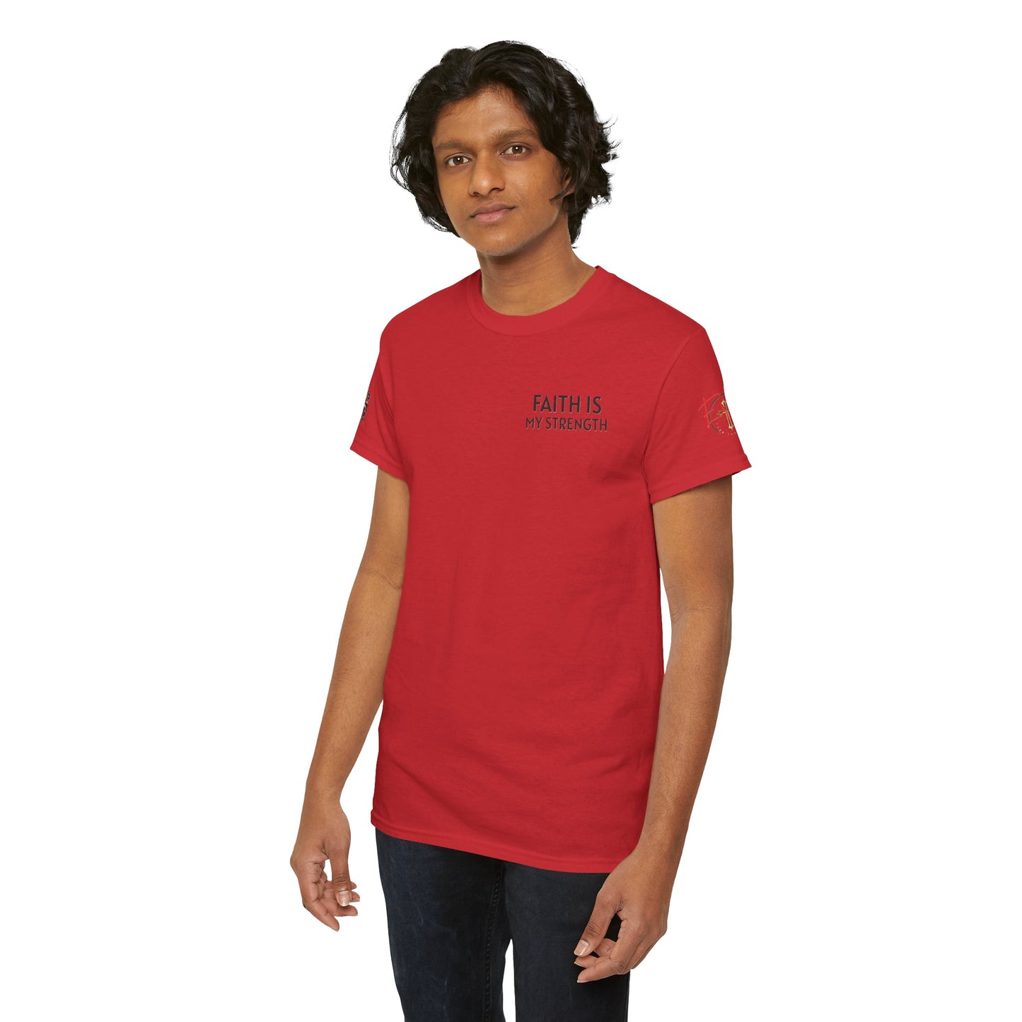 Christian Tee - Philippians 4:13 'Faith Is My Strength' (Copy)