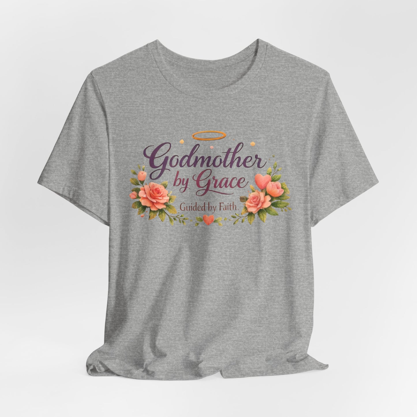 Godmother by Grace Floral Tee — 'Guided by Faith' Godmother T-Shirt
