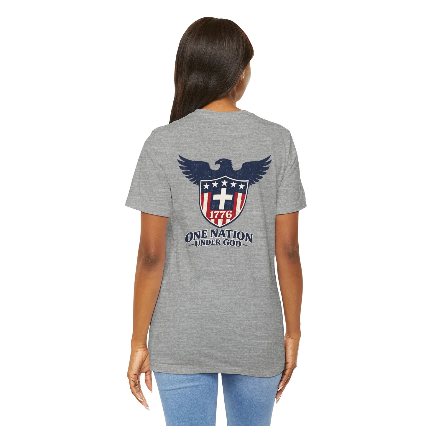 Patriotic Eagle 1776 T-Shirt — One Nation Under God Tee