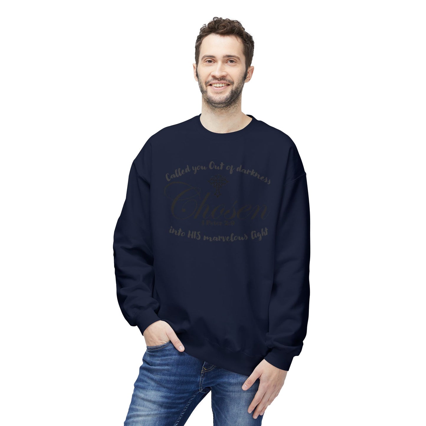 Christian Sweatshirt 1 Peter 2:9 Verse