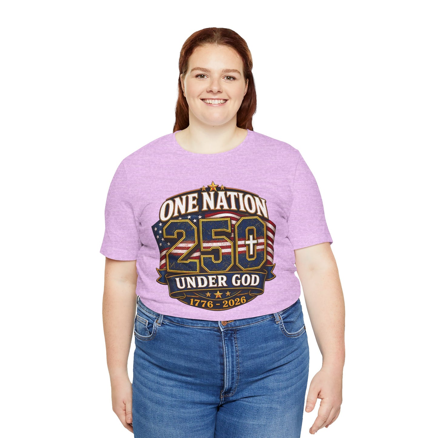 250th USA Independence T-Shirt — "One Nation Under God" 1776–2026 Patriotic Tee
