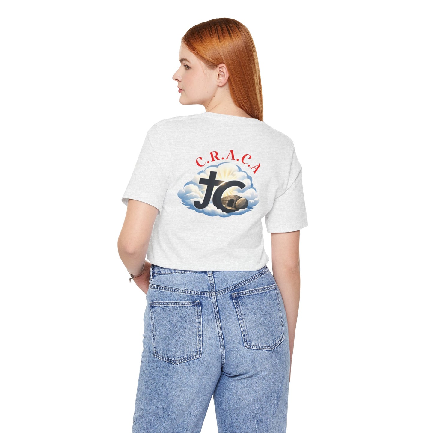 Christian JC Cross Tee — CRACA (Crucified.Risen.And.Coming.Again) Graphic T‑Shirt