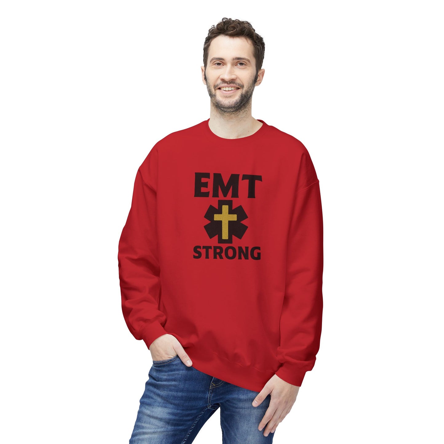 EMT Strong Christian Cross Sweatshirt