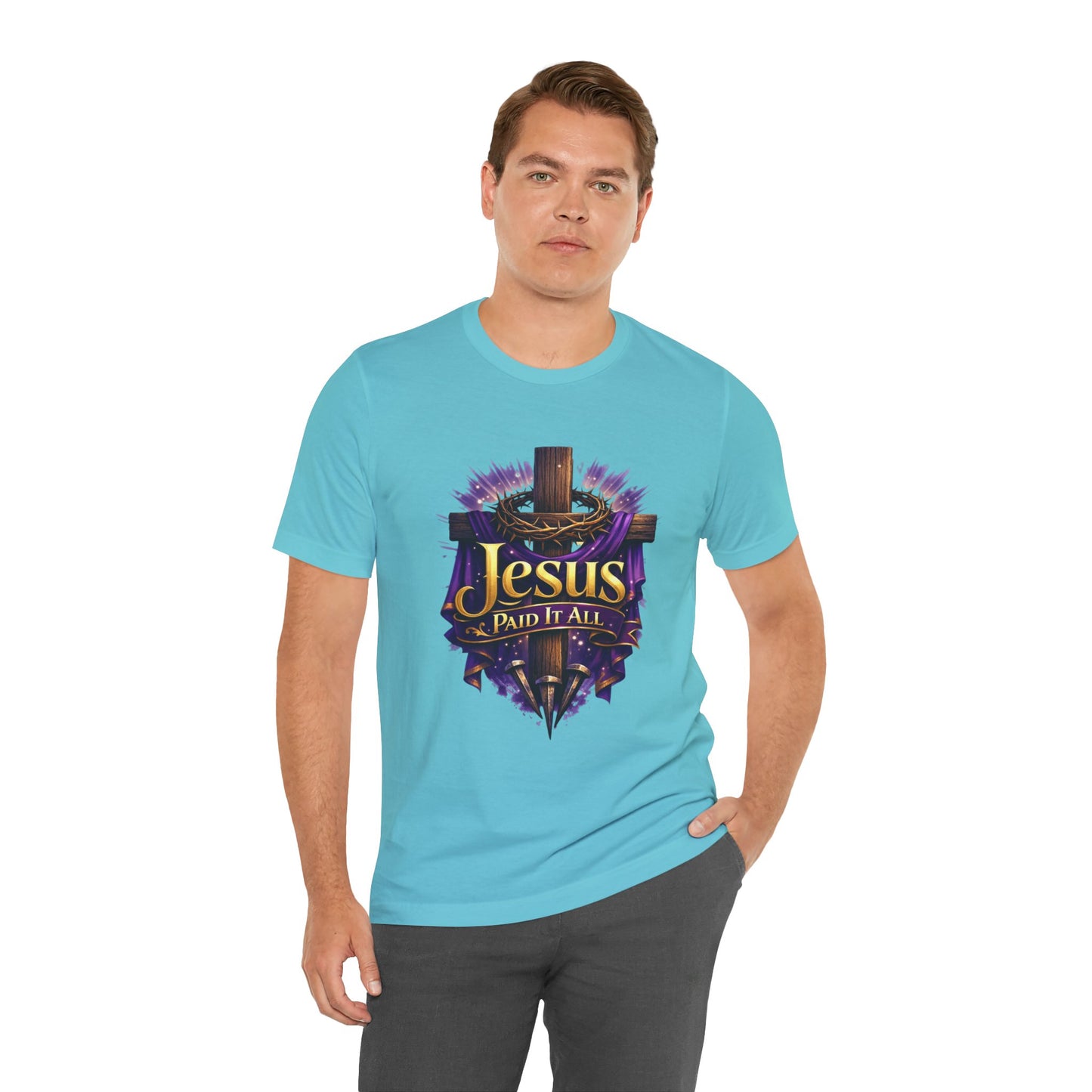 Jesus Paid It All Christian Cross Tee