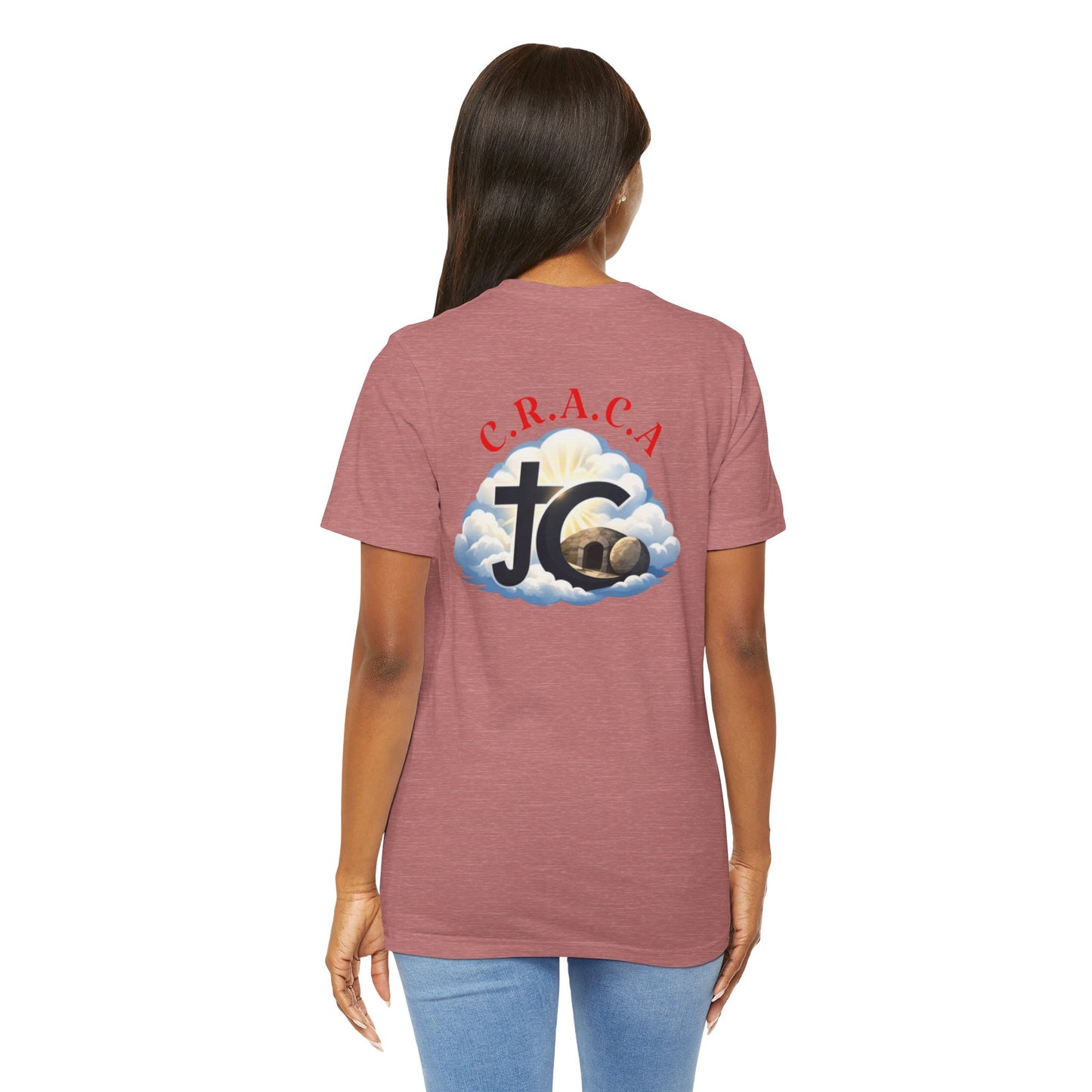 Christian JC Cross Tee — CRACA (Crucified.Risen.And.Coming.Again) Graphic T‑Shirt