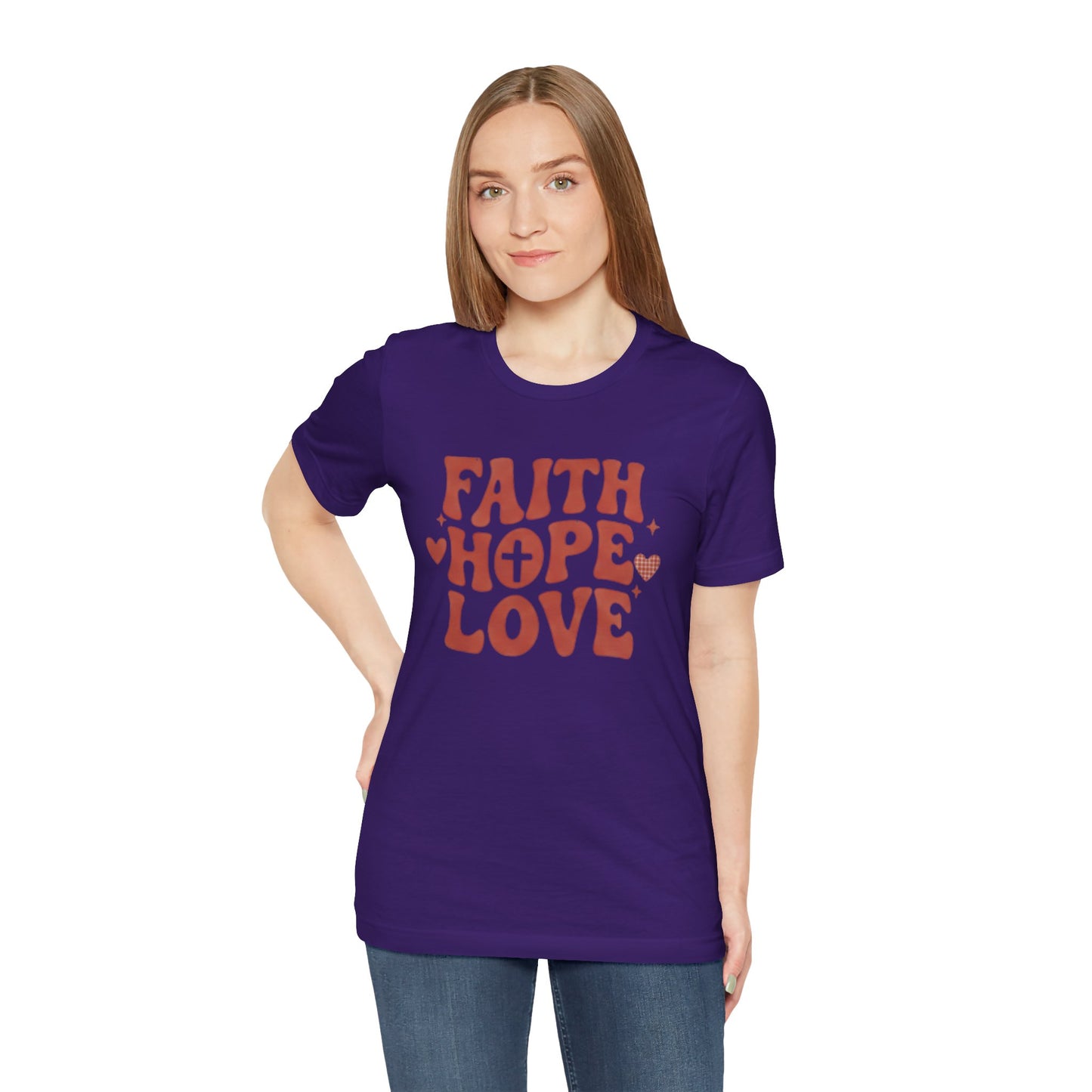 Faith Hope Love T-Shirt — Christian Inspirational Tee