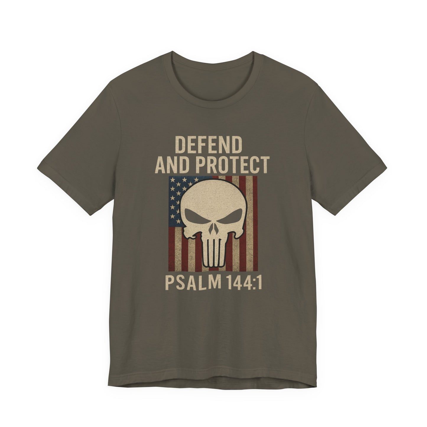 Defend and Protect Bible Verse Psalm 144:1 T-Shirt