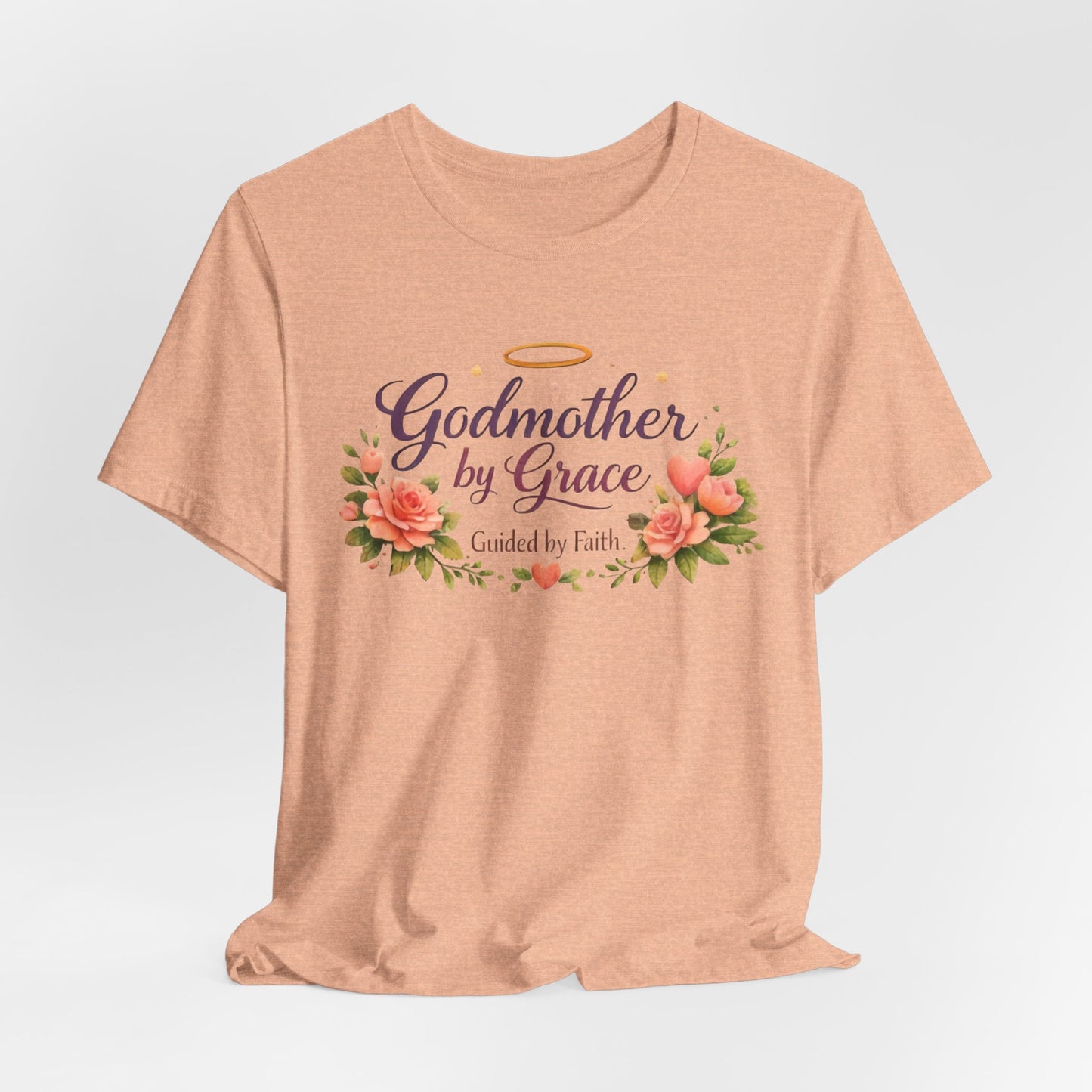 Godmother by Grace Floral Tee — 'Guided by Faith' Godmother T-Shirt