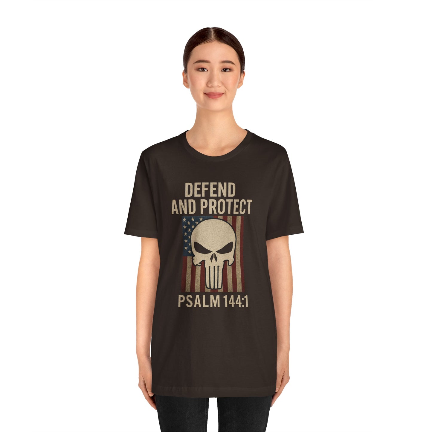 Defend and Protect Bible Verse Psalm 144:1 T-Shirt