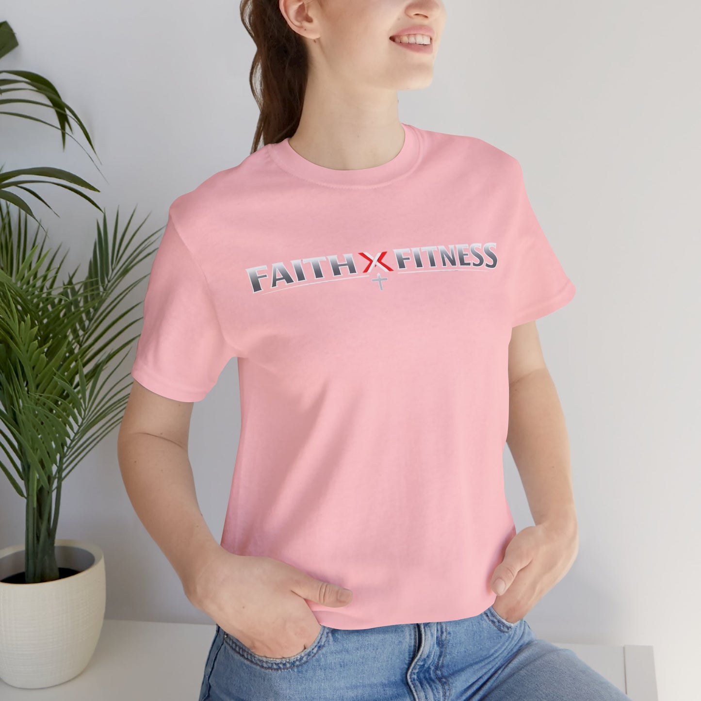 Faith x Fitness T-Shirt — Inspirational Workout Tee