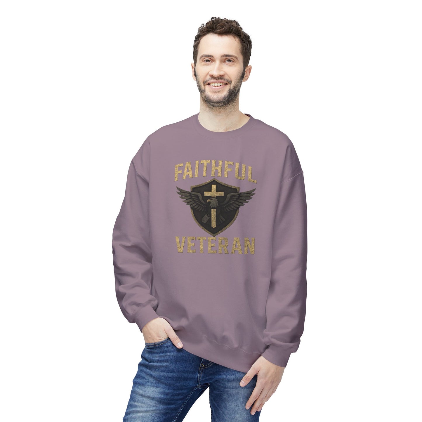 Faithful Veteran Crewneck Sweatshirt Design