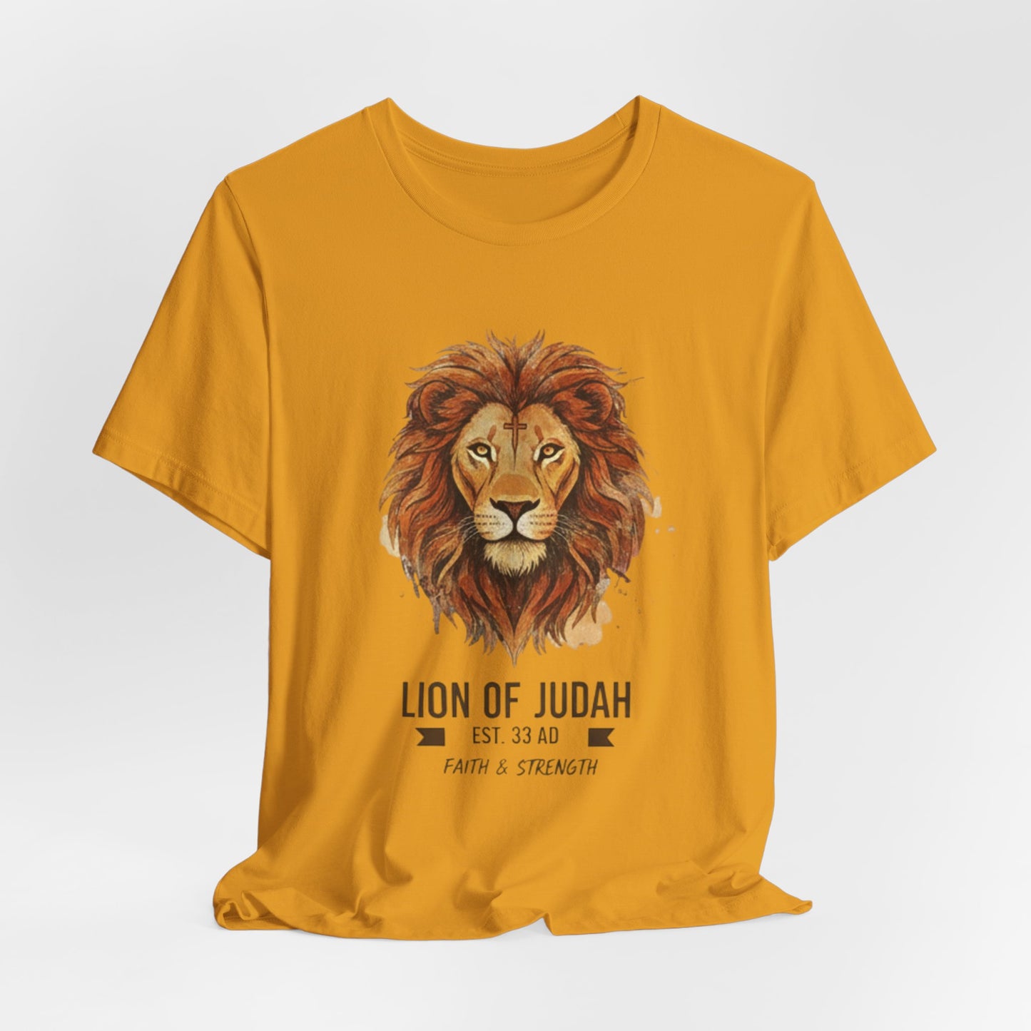 Lion of Judah T-Shirt — Faith & Strength Christian Tee