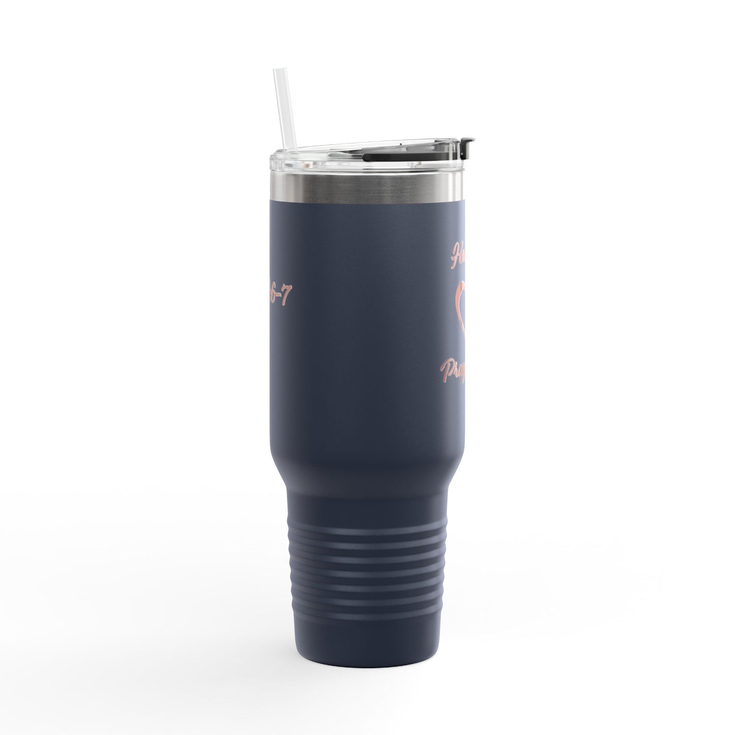 Travel Mug - "How can I pray for you" with Heart and Praying Hands Design