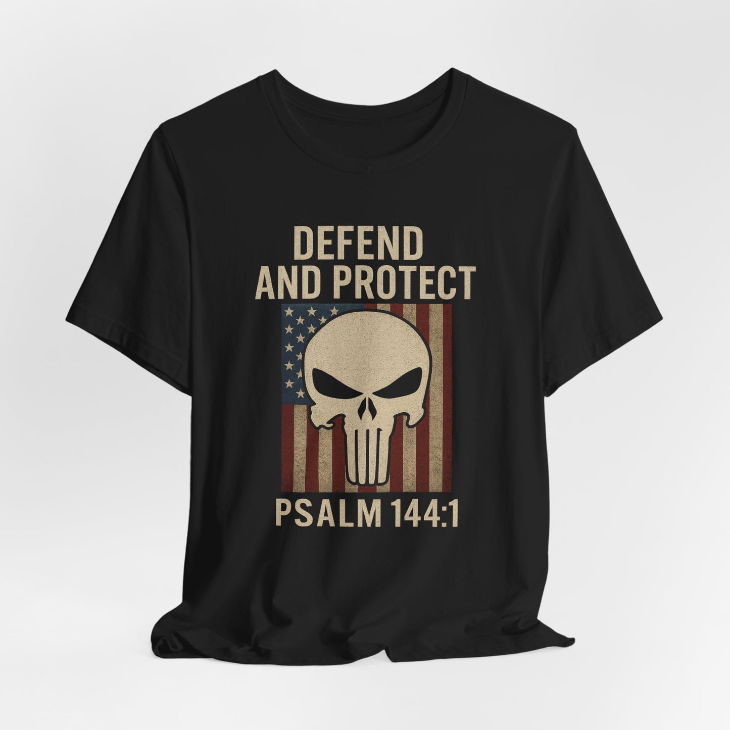 Defend and Protect Bible Verse Psalm 144:1 T-Shirt