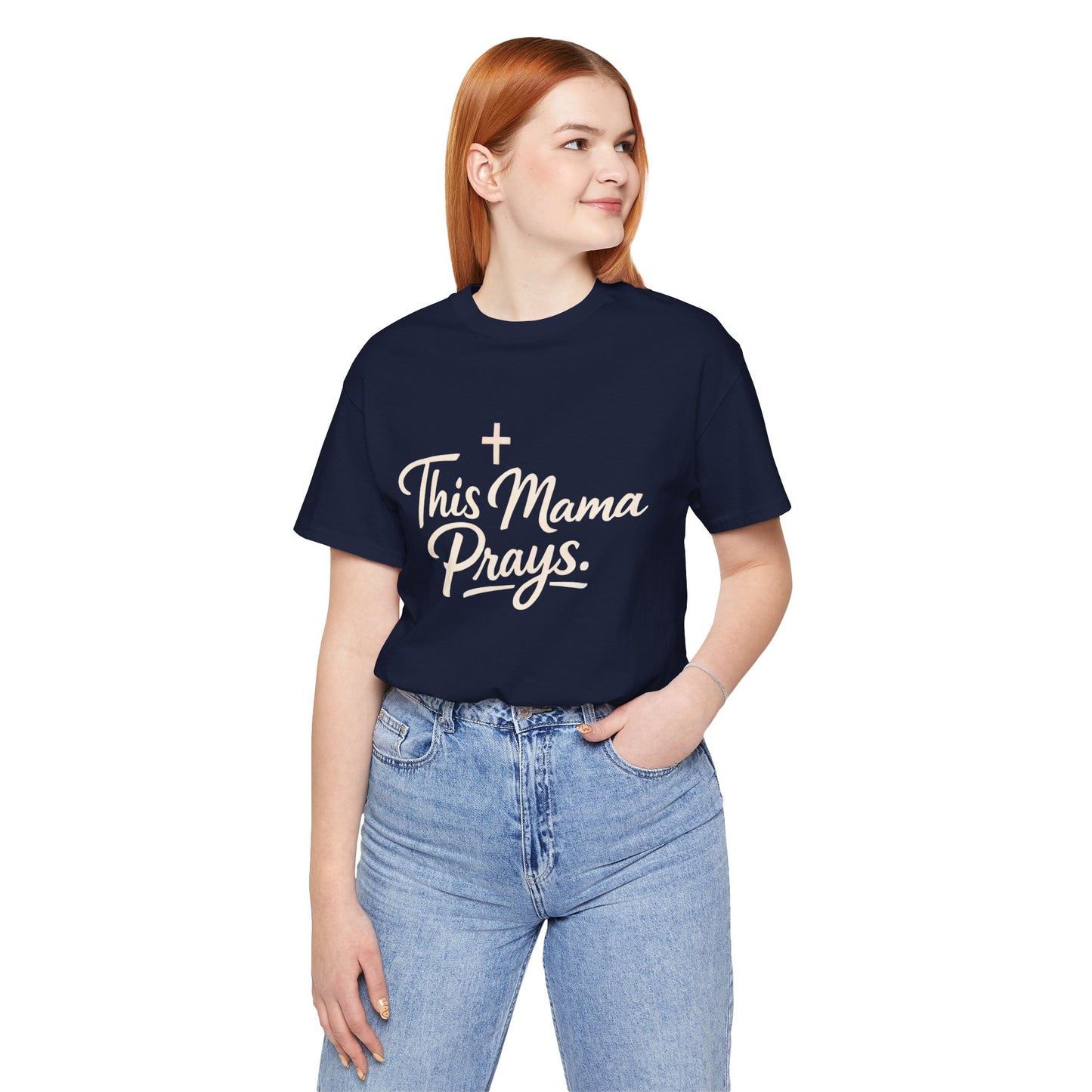 T-Shirt — “This Mama Prays” Faith Graphic Tee