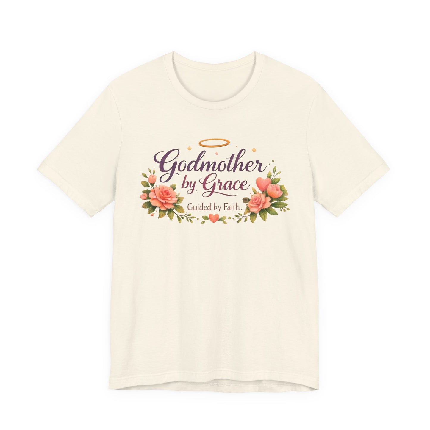 Godmother by Grace Floral Tee — 'Guided by Faith' Godmother T-Shirt