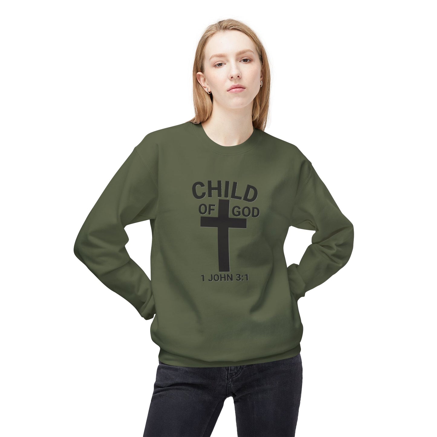 Fleece Sweatshirt Child of God 1 John 3:1