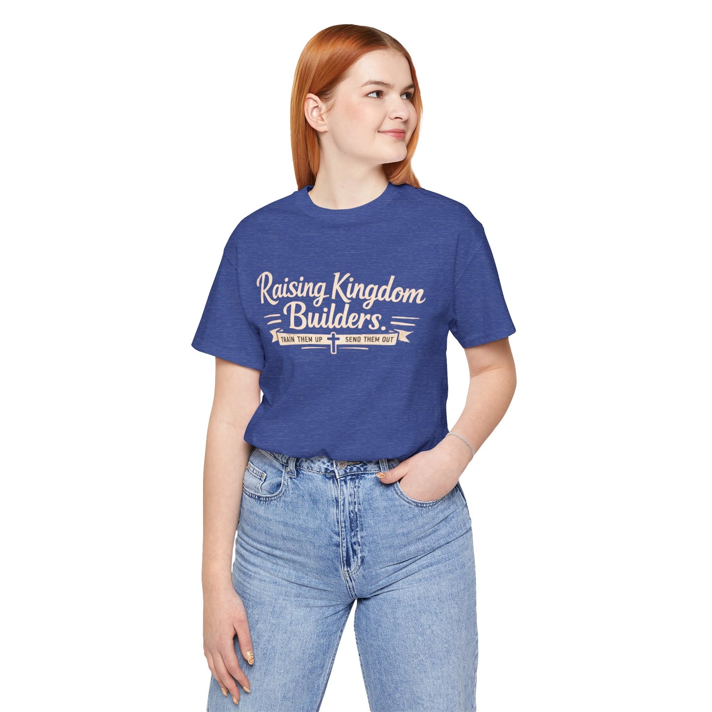 Raising Kingdom Builders Tee – Train Them Up, Send Them Out Christian Youth T-Shirt