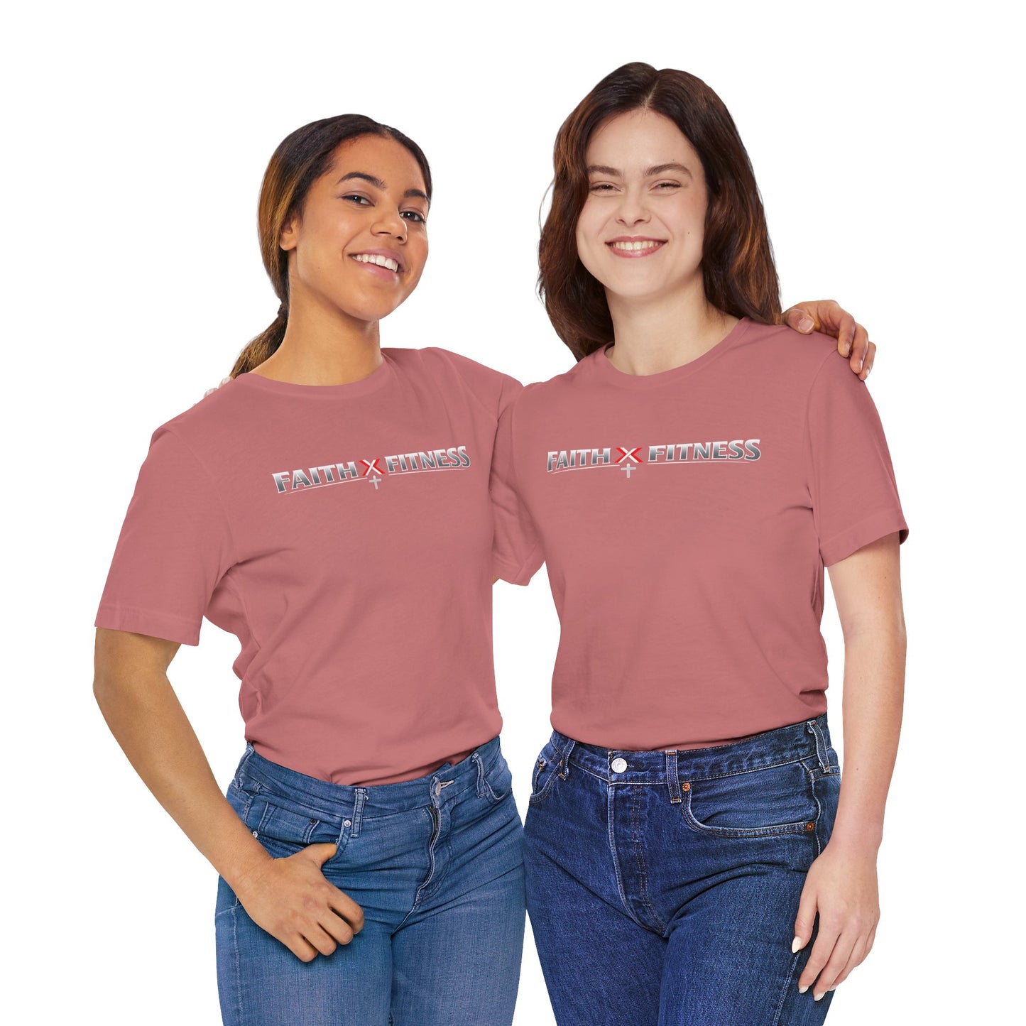 Faith x Fitness T-Shirt — Inspirational Workout Tee
