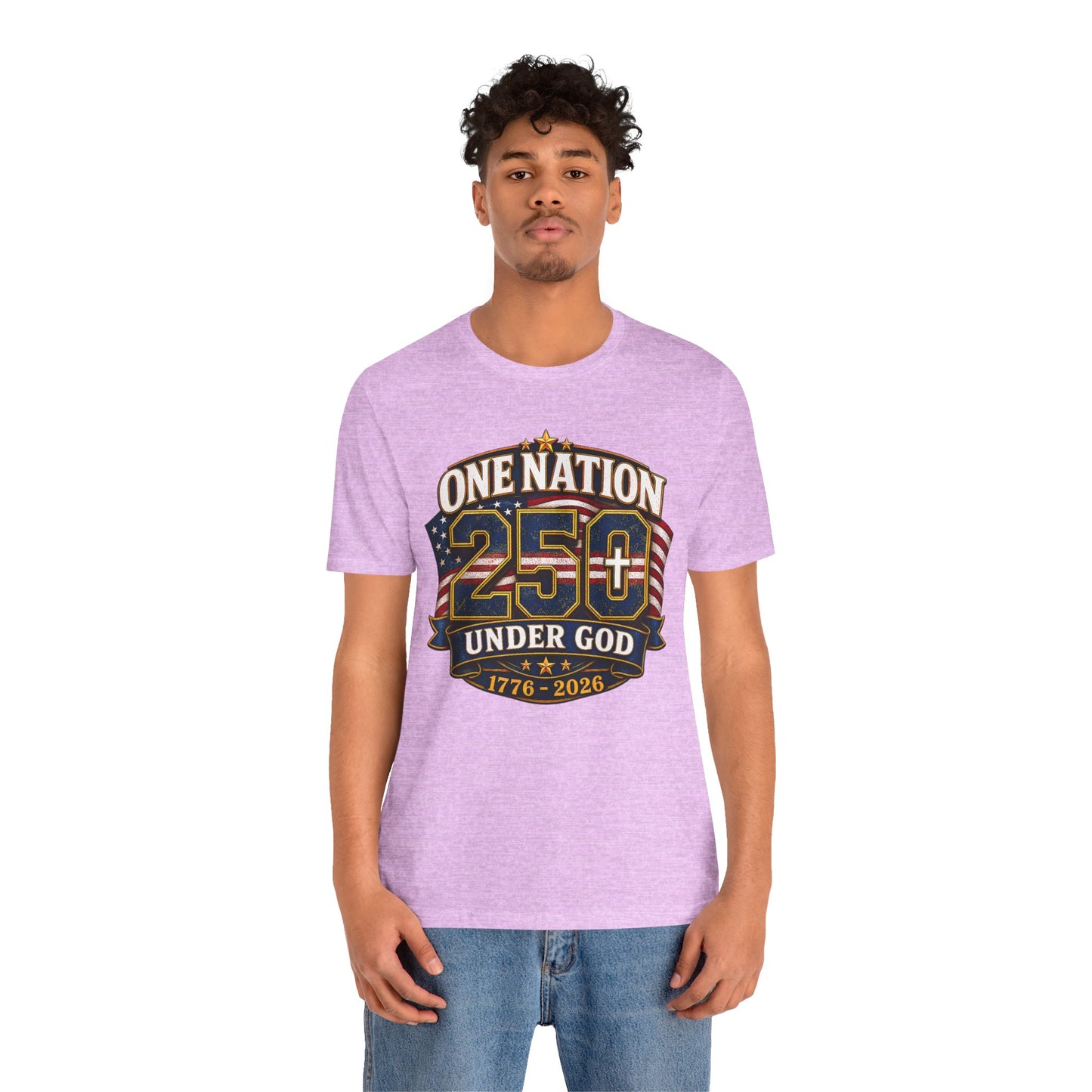 250th USA Independence T-Shirt — "One Nation Under God" 1776–2026 Patriotic Tee