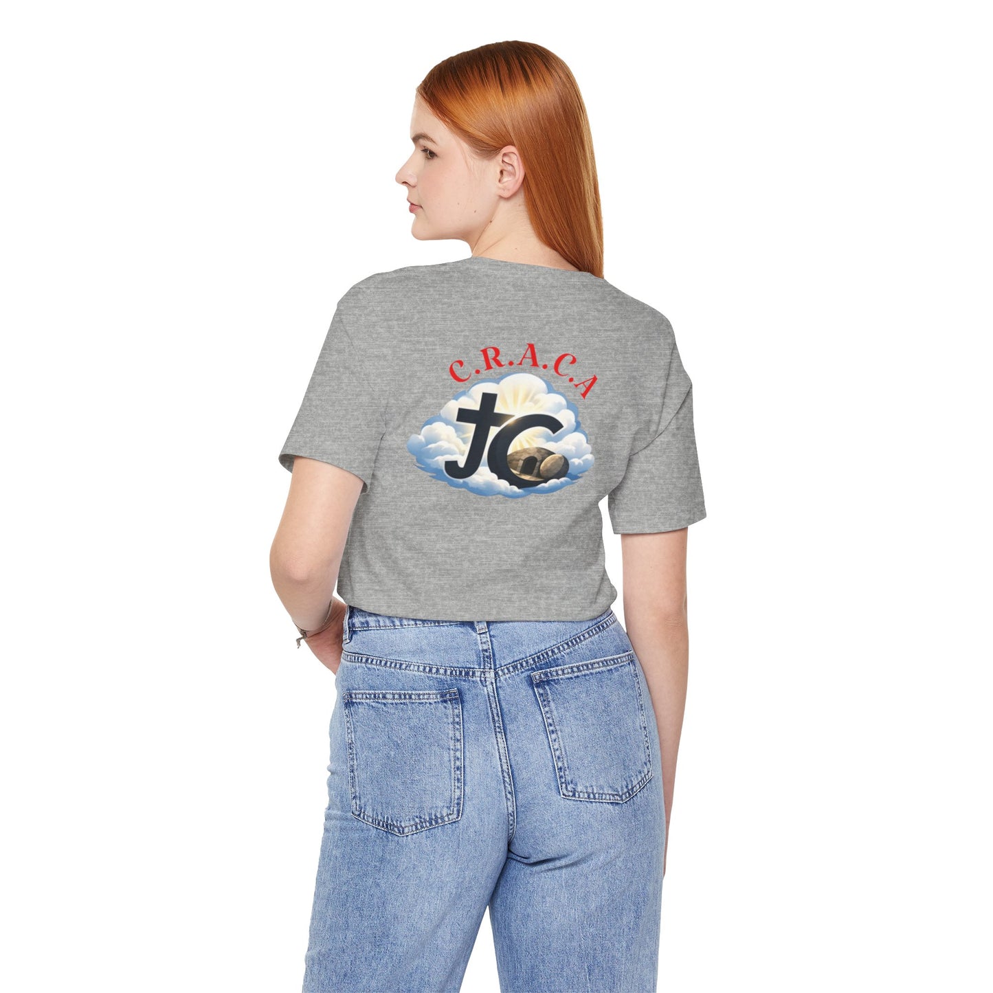 Christian JC Cross Tee — CRACA (Crucified.Risen.And.Coming.Again) Graphic T‑Shirt