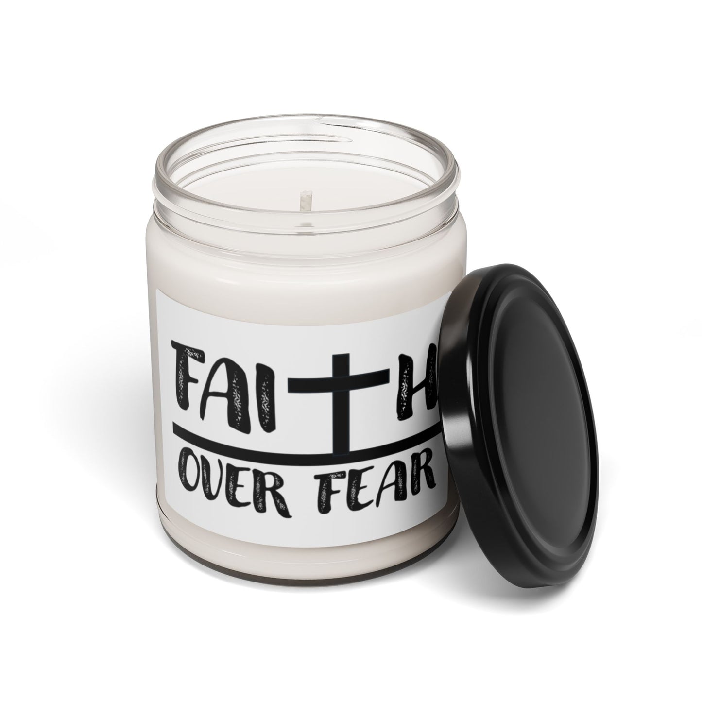 Scented "Faith Over Fear", Soy Candle, 9oz