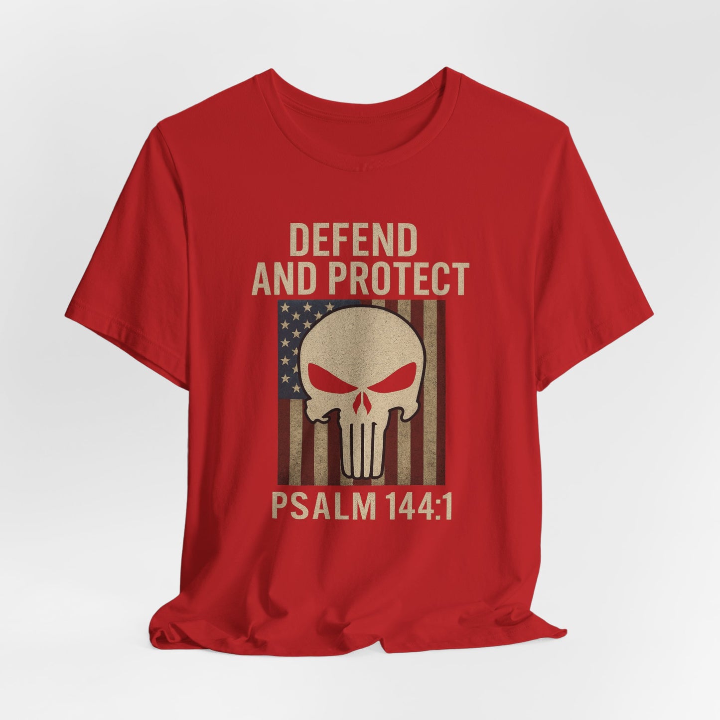 Defend and Protect Bible Verse Psalm 144:1 T-Shirt
