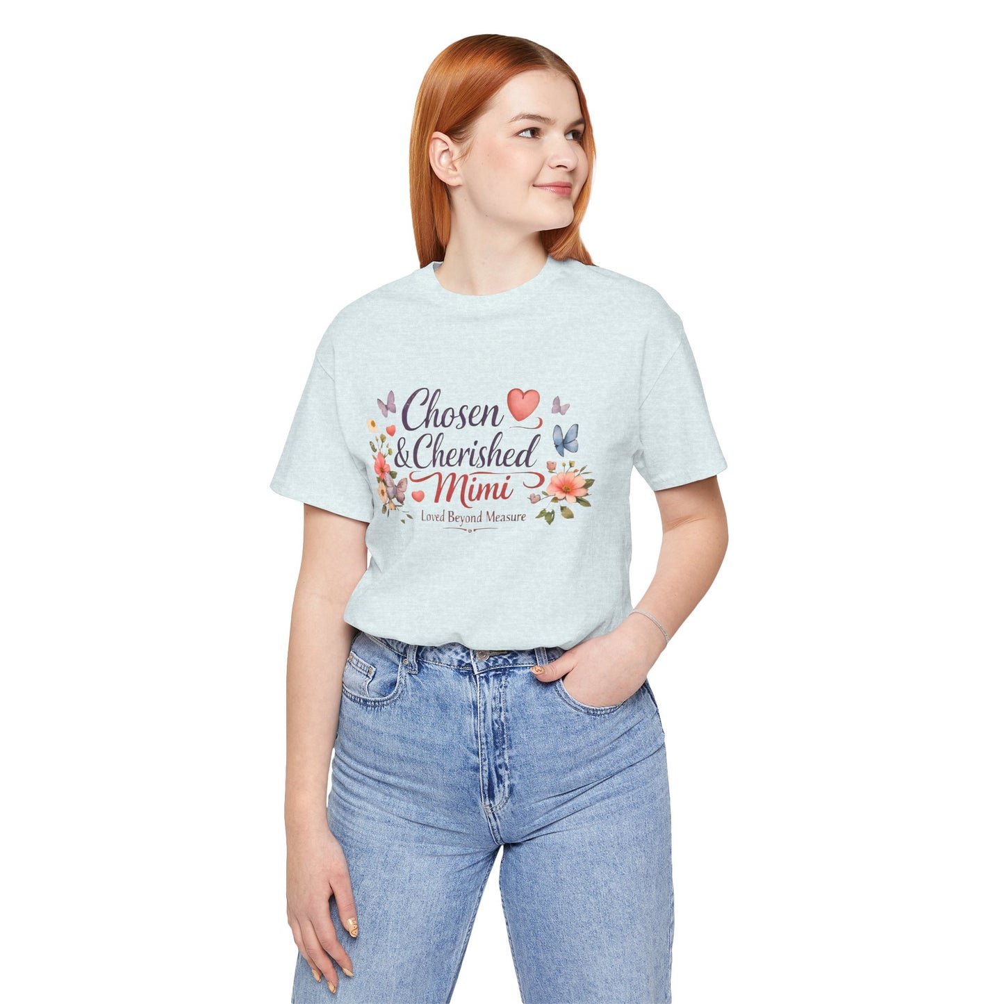 Chosen & Cherished Mimi Tee — Floral 'Loved Beyond Measure' Grandma Shirt