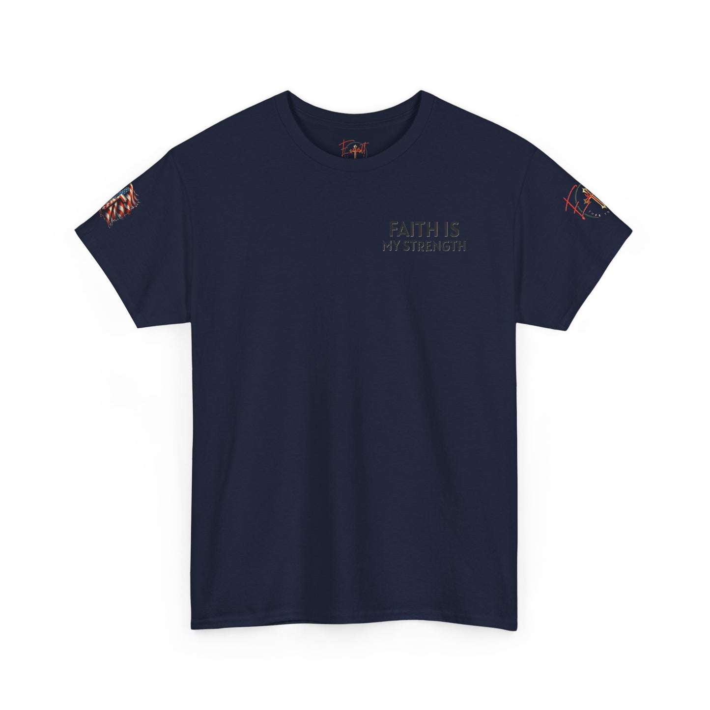 Christian Tee - Philippians 4:13 'Faith Is My Strength' (Copy)