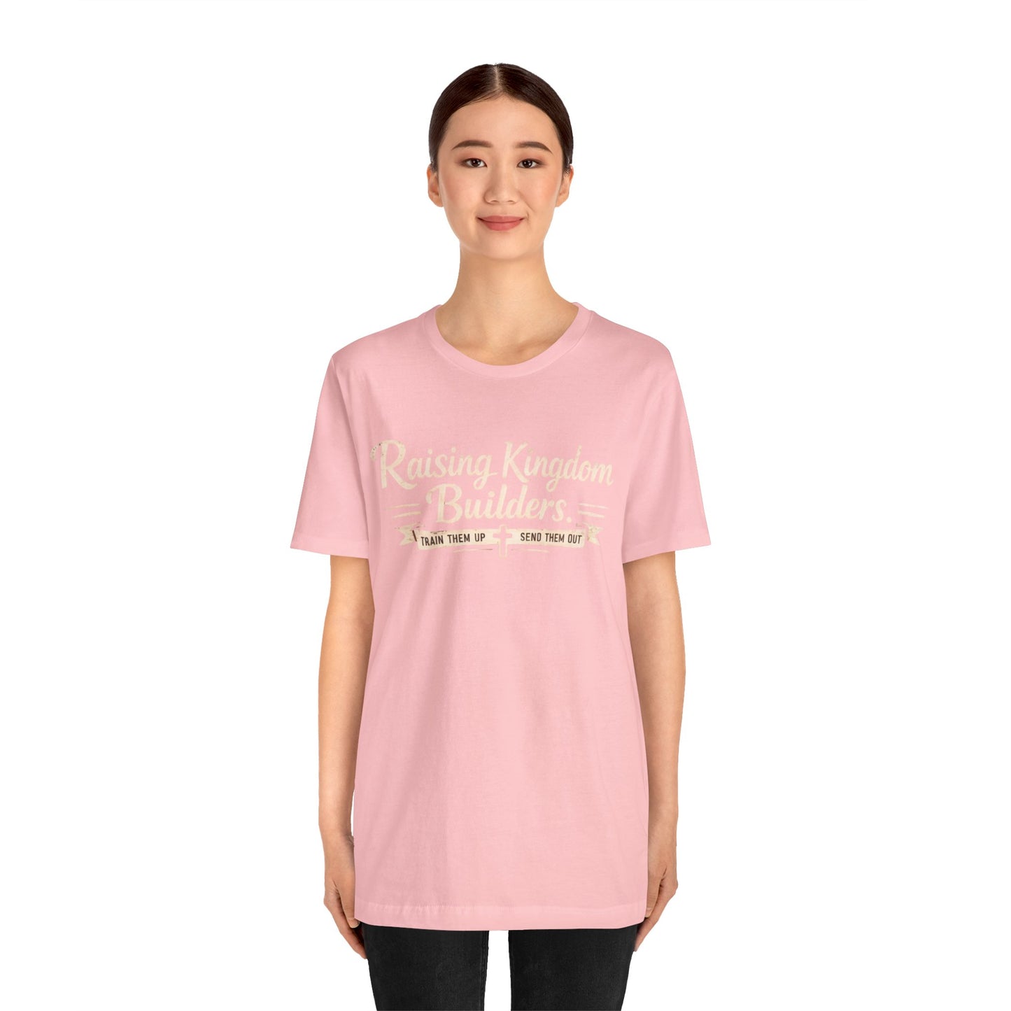 Raising Kingdom Builders Tee – Train Them Up, Send Them Out Christian Youth T-Shirt