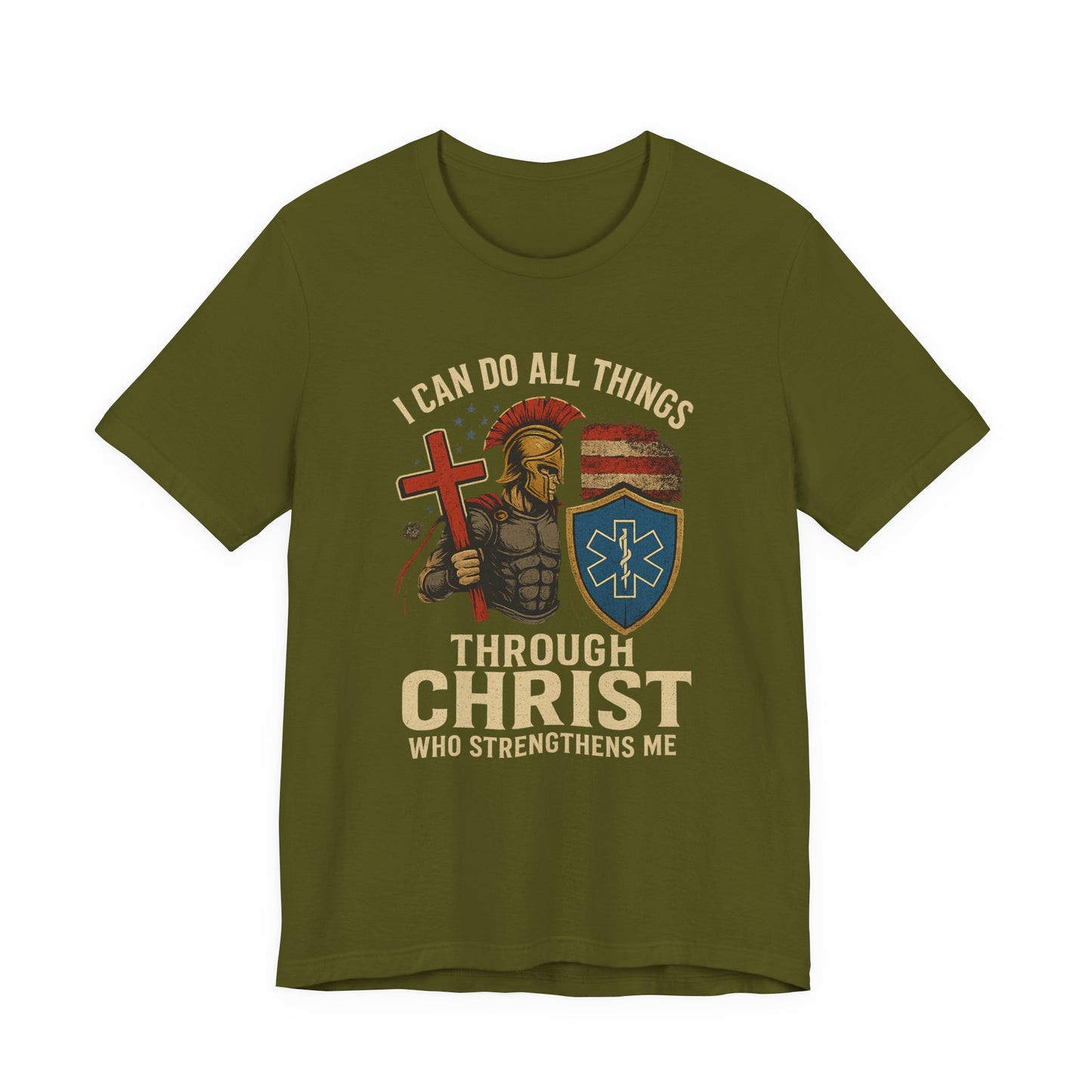 Medical Personnel Tee — "I Can Do All Things Through Christ"