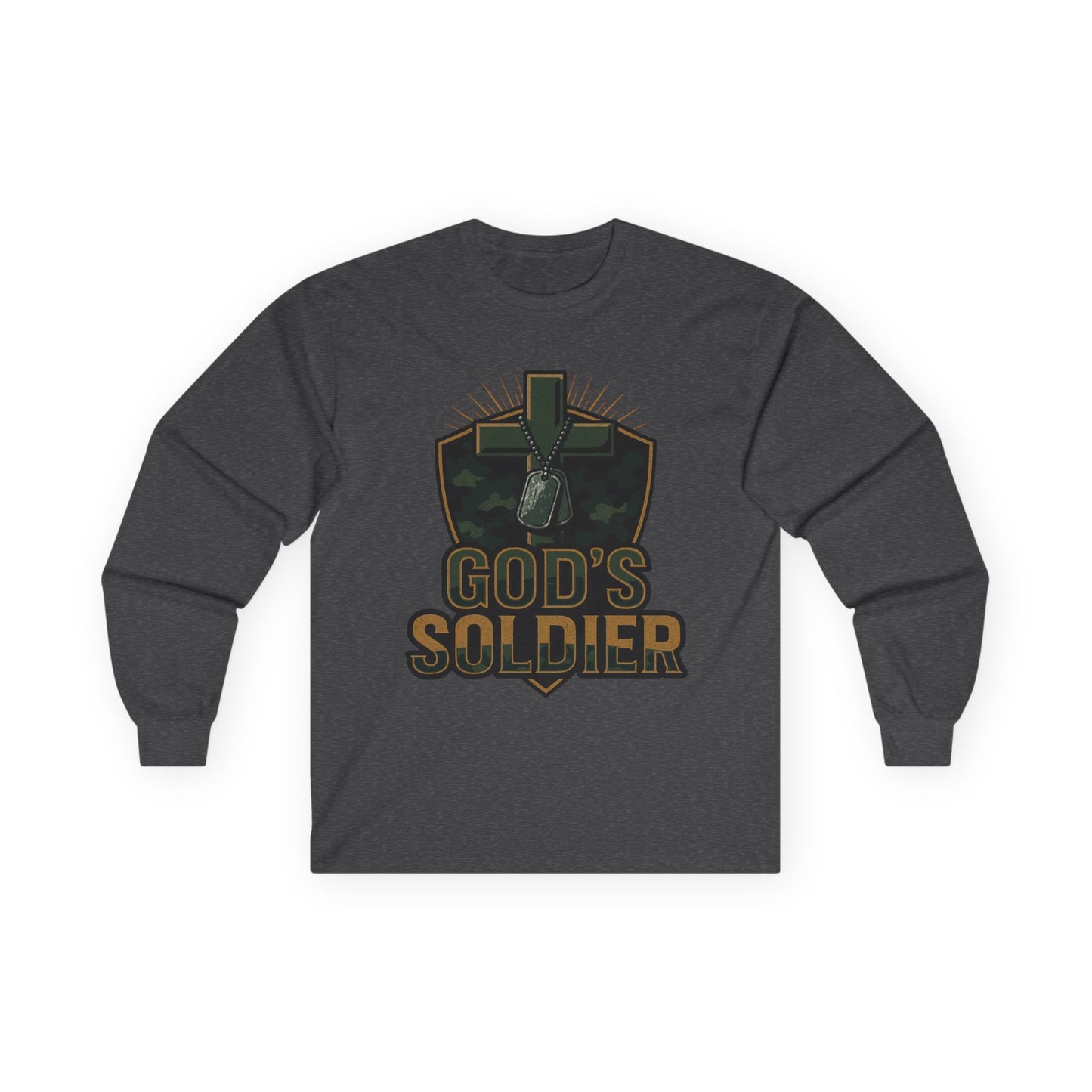 Long Sleeve Tee - God's Soldier Religious Christian Apparel