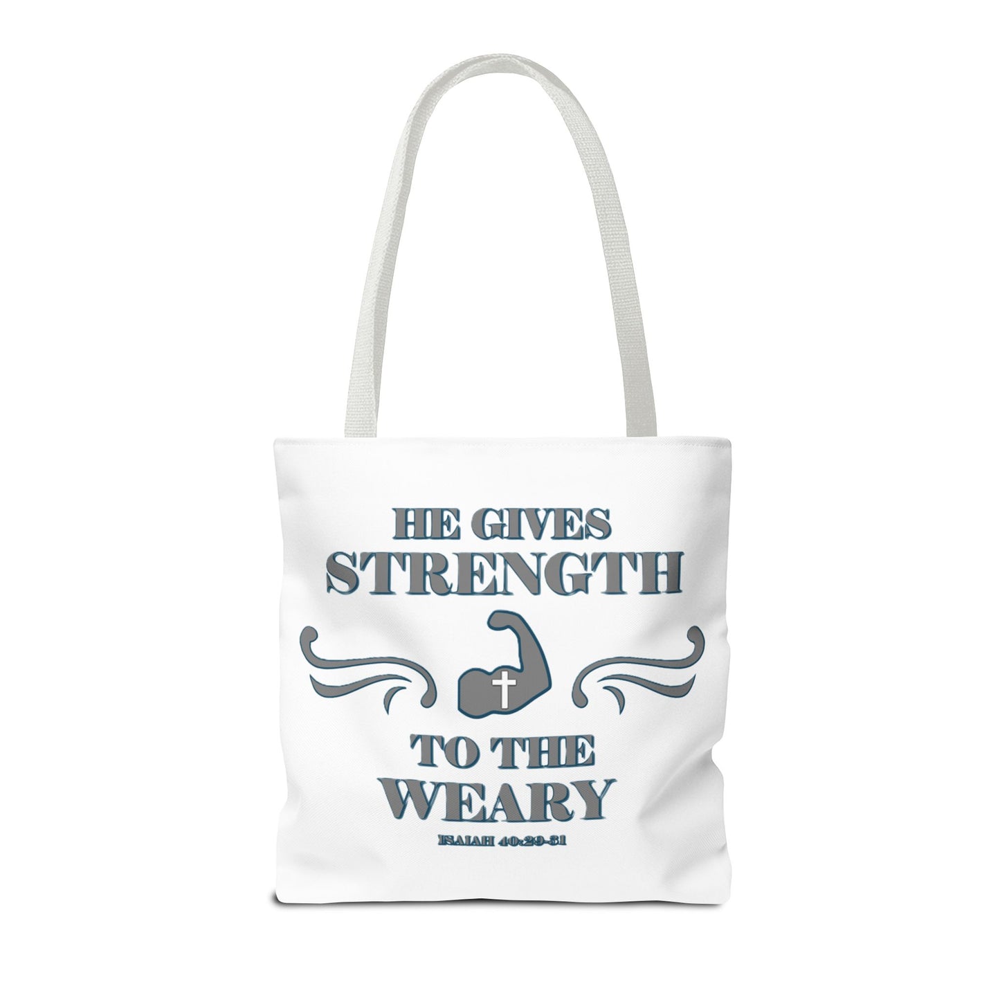 Tote Bag with Bible Verse Isaiah 40:29-31