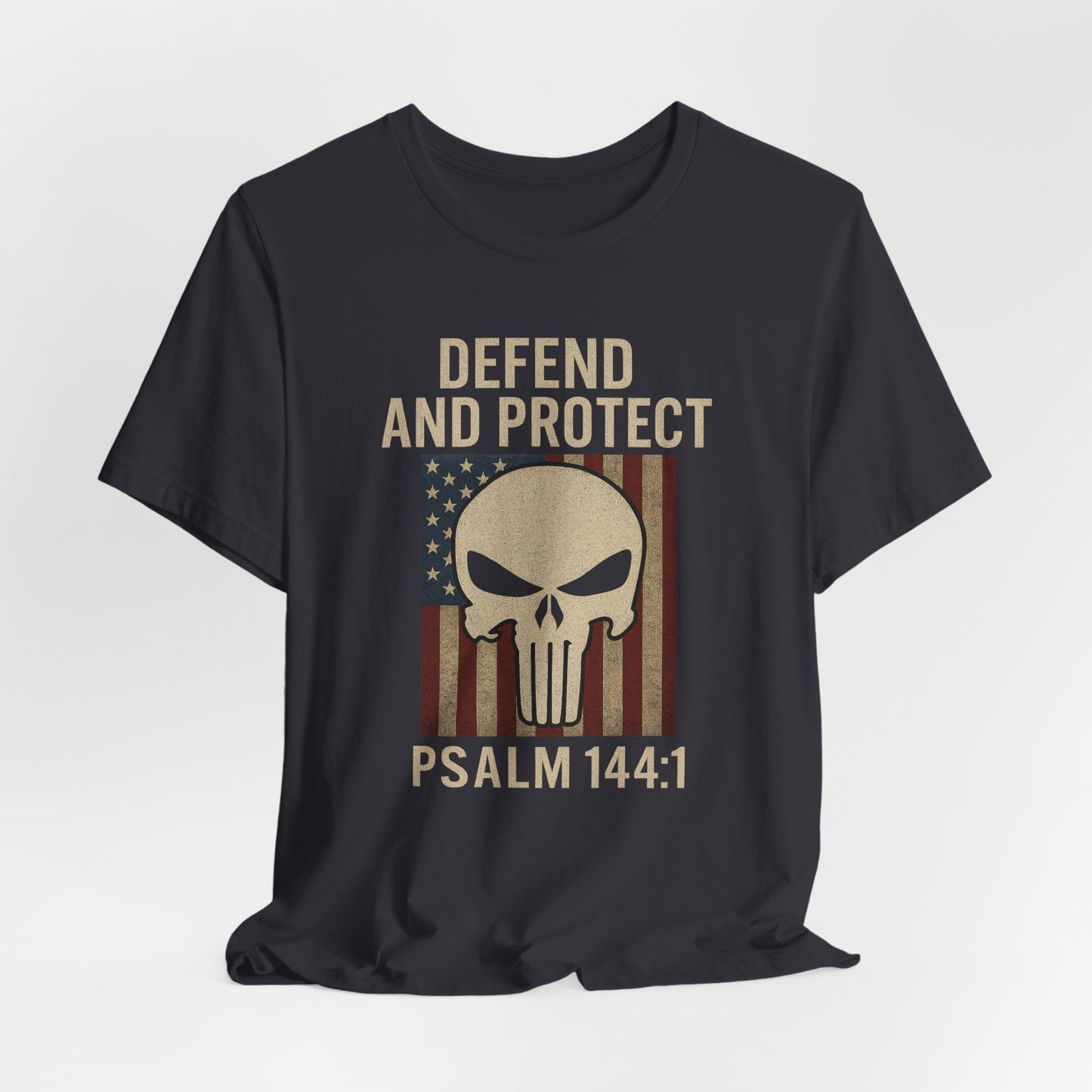 Defend and Protect Bible Verse Psalm 144:1 T-Shirt
