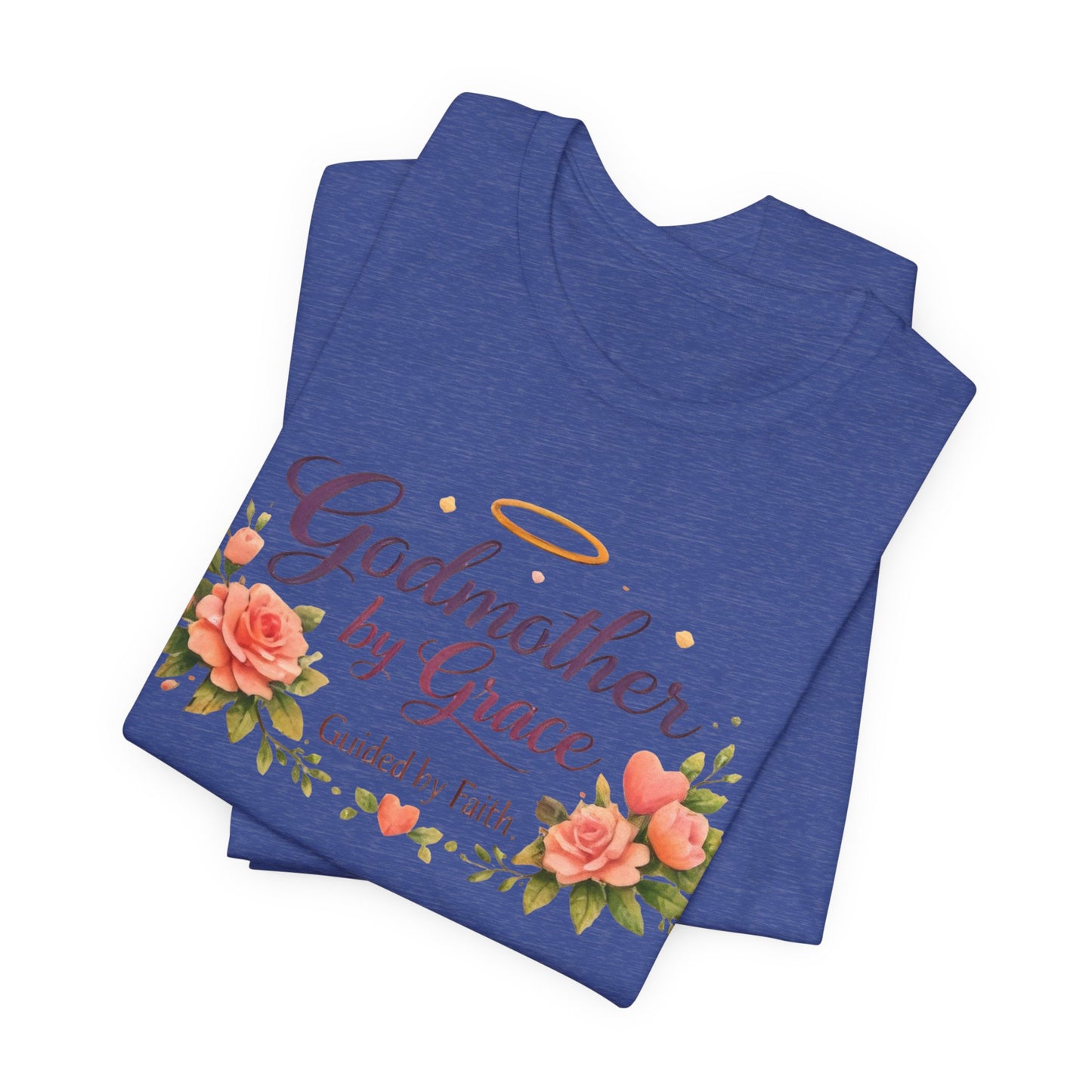 Godmother by Grace Floral Tee — 'Guided by Faith' Godmother T-Shirt