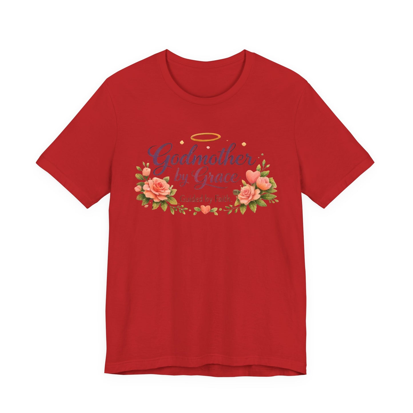 Godmother by Grace Floral Tee — 'Guided by Faith' Godmother T-Shirt