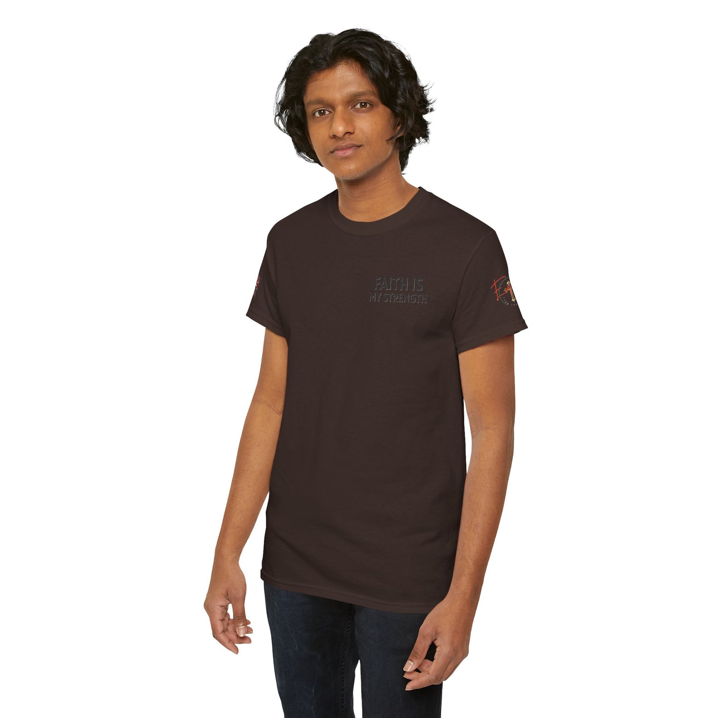 Christian Tee - Philippians 4:13 'Faith Is My Strength' (Copy)