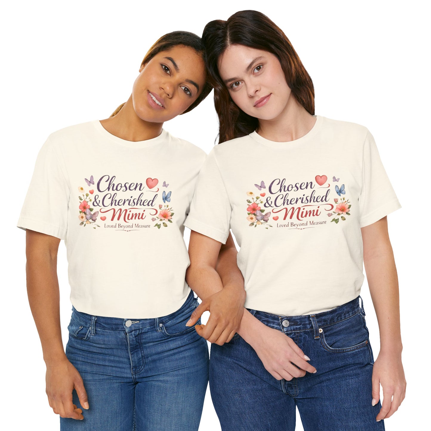 Chosen & Cherished Mimi Tee — Floral 'Loved Beyond Measure' Grandma Shirt