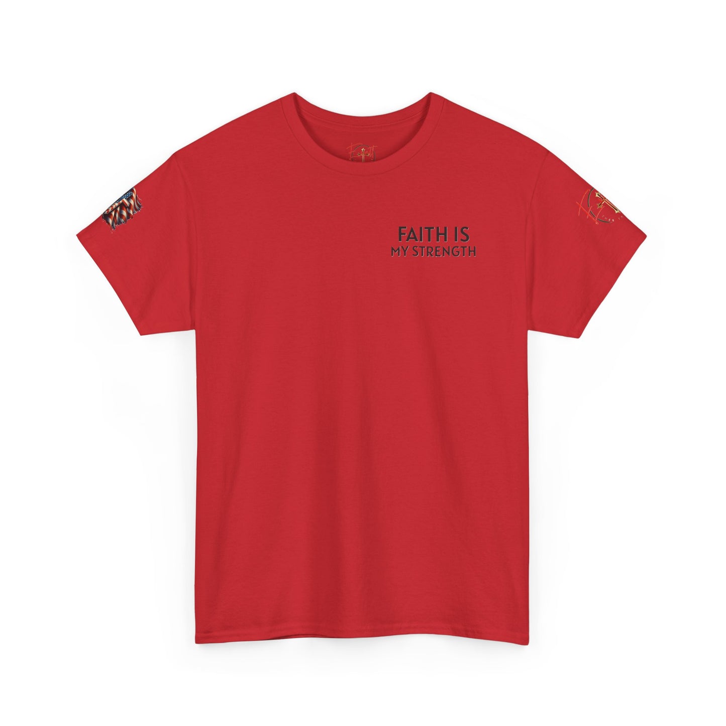 Christian Tee - Philippians 4:13 'Faith Is My Strength' (Copy)