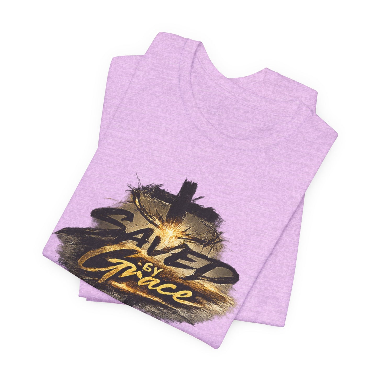 Saved By Grace T‑Shirt — Christian Cross Faith Tee