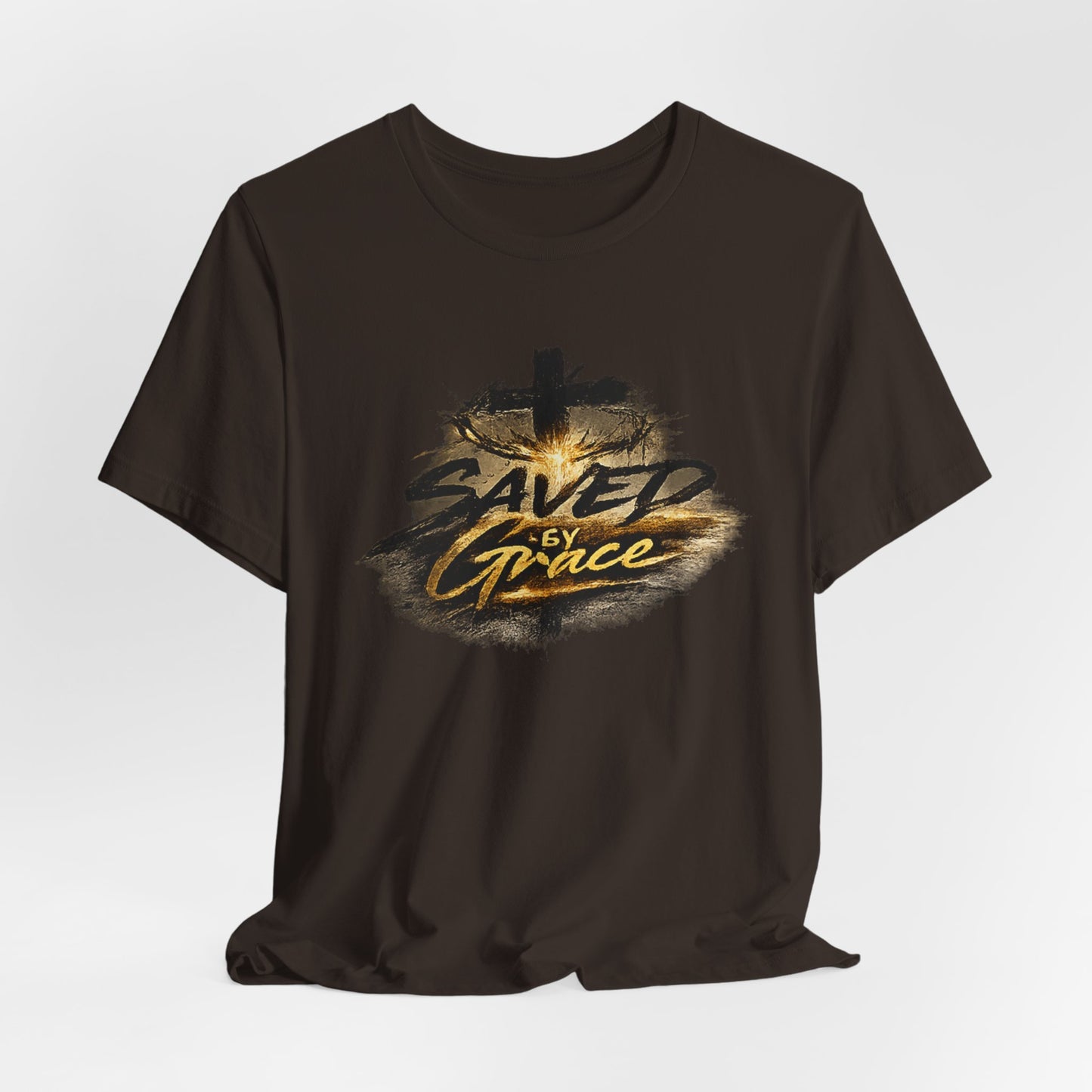 Saved By Grace T‑Shirt — Christian Cross Faith Tee