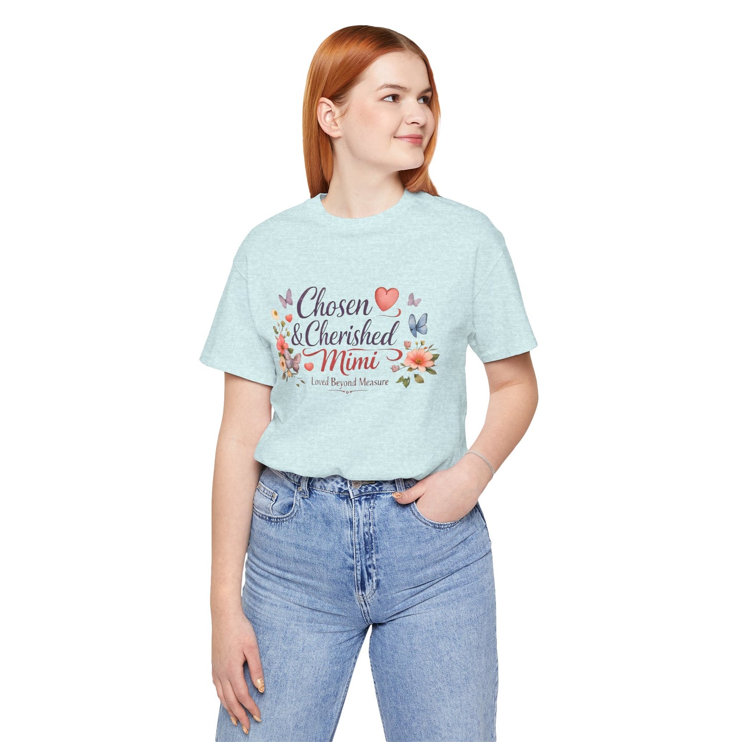 Chosen & Cherished Mimi Tee — Floral 'Loved Beyond Measure' Grandma Shirt