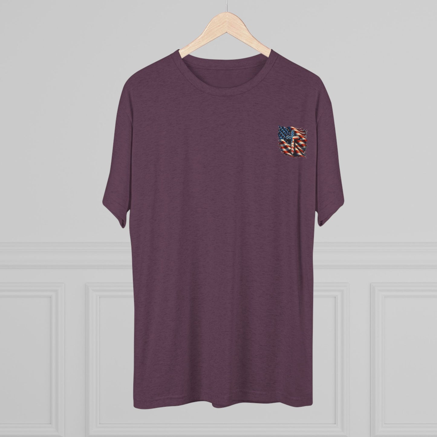 Unisex Tri-Blend Crew Tee "GOD BLESS AMERICA"
